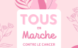 Affiche Tous en marche contre le cancer